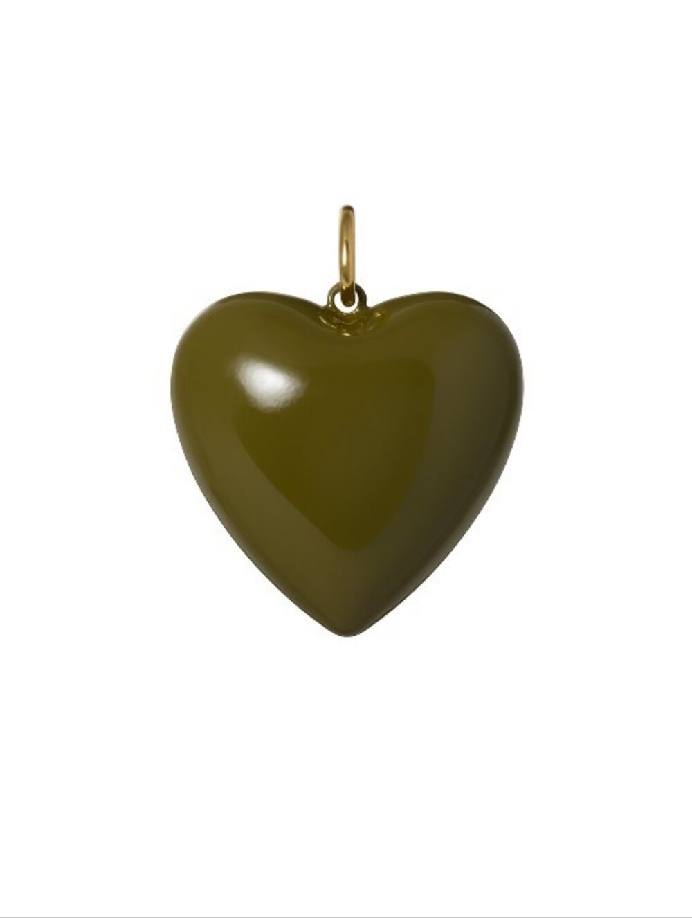 Roxanne Assoulin The Big Puffy Heart Charm Olive